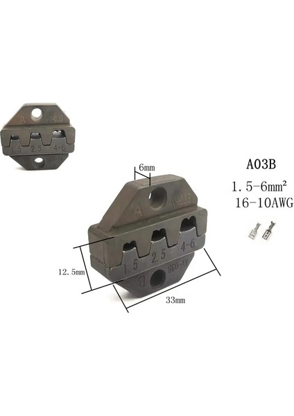 AV101 Kalıp Setleri FSE/HS-A03B/A03C/AV10A/AV101/A10/A16WF/AV103 Sıkma Pensesi Çeneleri Makine Modülleri Fiş Yayı Sıkma Kapağı Terminalleri (Yurt Dışından)