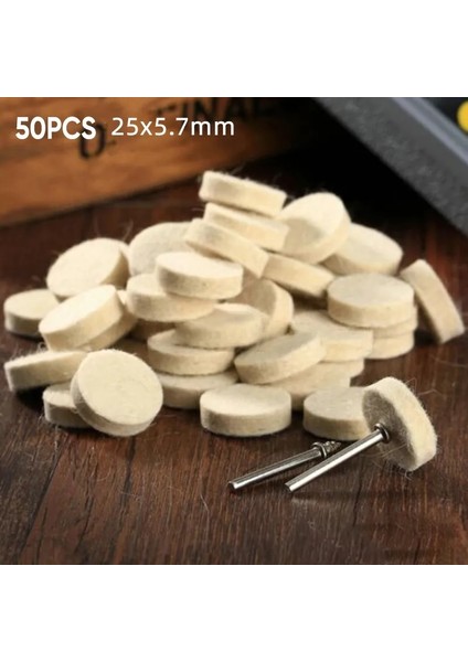 50 Adet 13/25MM Parlatma Yün Keçe Mandreller Yün Keçe Parlatma Parlatma Pedi Yuvarlak Tekerlek Döner Alet Elektrikli El Aletleri Aksesuarları (Yurt Dışından) fiyatları