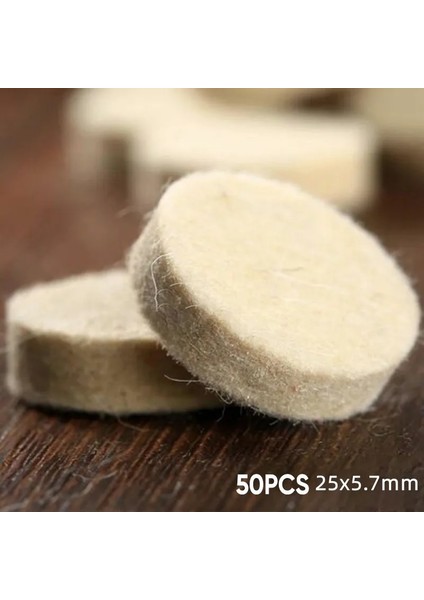 50 Adet 13/25MM Parlatma Yün Keçe Mandreller Yün Keçe Parlatma Parlatma Pedi Yuvarlak Tekerlek Döner Alet Elektrikli El Aletleri Aksesuarları (Yurt Dışından) indirimleri