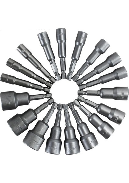 BS13-7MM 1 Adet 6MM-19MM Darbe Soket Manyetik Somun Tornavida 1/4 Altıgen Anahtar Seti Elektrikli Matkaplar Için Matkap Ucu Adaptörü Darbeli Sürücüler Soket Seti (Yurt Dışından)