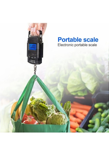 Stil 4 50KG/5G LCD Dijital Ekran Arka Işık Taşınabilir Asılı Kanca Ölçeği Çift Doğruluk Balıkçılık Seyahat Mini Elektronik Tartı (Yurt Dışından) modelleri