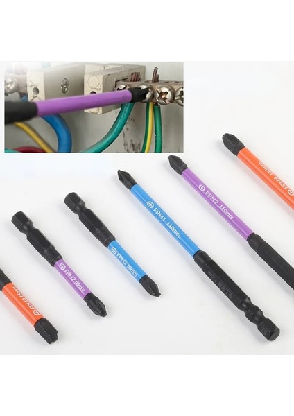 150MM-FPH2 3 Adet 65MM Manyetik Özel Çapraz Tornavida Bit Somun Sürücüleri Fph1 Fph2 Fph3 Soket Anahtarı Güç Elektrikçi Güç Aracı (Yurt Dışından)