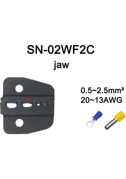 SN-02WF2C Sıkma Pensesi Çenesi (Çene Genişliği 6 Mm/pense 190 Mm) Tab 2.8 4.8 6.3/c3 Xh2.54 3.96 2510 Için Fiş Yayı SN-48B SN-28B Sn-2 (Yurt Dışından)