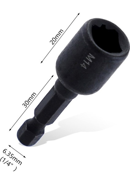 M12 M6-M14 Sıkı Vida Musluk Soket Adaptörü Tutucu Uzatma Çubuğu 1/4 Inç Hex Shank Vida Dokunun Dokunarak Chuck Elektrikli Matkap (Yurt Dışından)