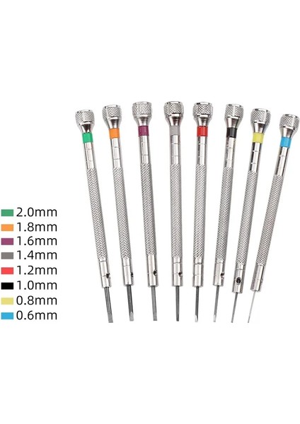 0.6mmflat Yüksek Karbon Çelik 0.6mm-2.0mm Saatçiler Hassas Tornavidalar Izle Gözlük Düz Bıçak Küçük Aksesuarlar Tamir Tornavida Araçları (Yurt Dışından)