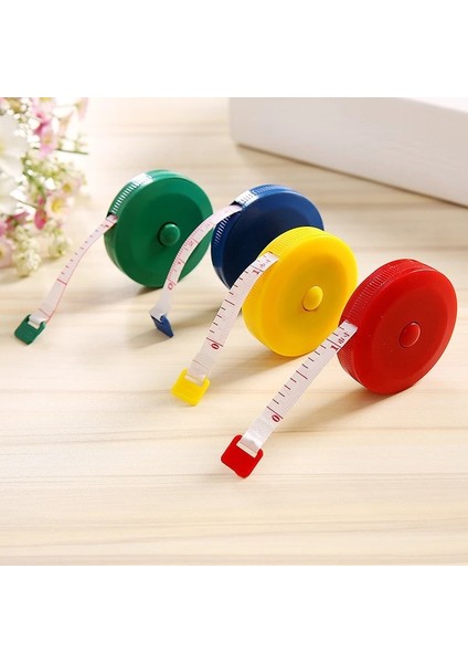 1 Adet Rastgele Renk 1.5 M Yumuşak Bant Ölçüm Çift Ölçekli Dikiş Esnek Cetvel Ağırlık Vücut Ölçümü Dikiş Işlemi Bant Geri Çekilebilir (Yurt Dışından)