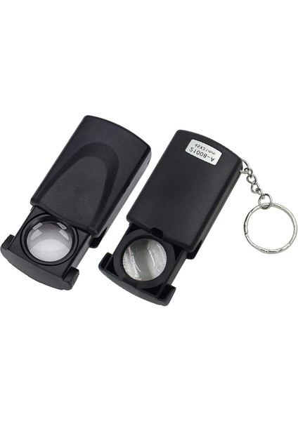 Yeşil 1 Adet 30X/40X Katlanır Göz 30X Büyüteç 40X LED Optik Lens ile Büyüteç Işık Takı Saat Tamir Araçları Için Taşınabilir (Yurt Dışından)
