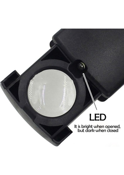 Yeşil 1 Adet 30X/40X Katlanır Göz 30X Büyüteç 40X LED Optik Lens ile Büyüteç Işık Takı Saat Tamir Araçları Için Taşınabilir (Yurt Dışından)