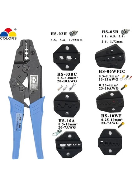 HS-02H 230 mm Pense Için Sıkma Pensesi Çenesi, Fiş Yayı ve Sıkma Başlıklı Terminaller HS-02H HS-05H HS-03BC HS-10WF Yüksek Sertlikte Çene Aleti (Yurt Dışından) fiyatları