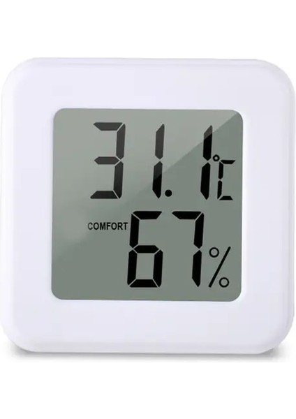 D LCD Nem Ölçer Dijital Termometre Higrometre Kapalı Sıcaklık Ortam Termometresi Ev Dijital Termometre (Yurt Dışından)