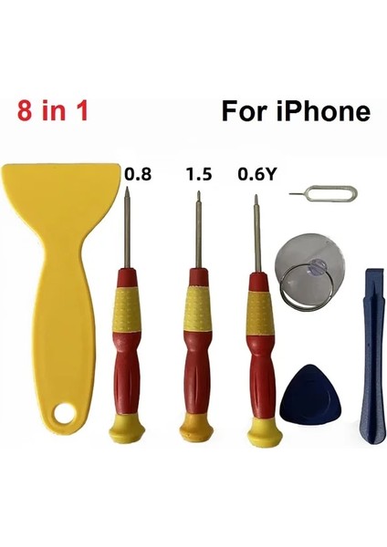 8-A El Alet Seti Tornavida Seti Açılış Levye Ekran Sökme Araçları Android Cep Telefonu Tamiri Için iPhone Için (Yurt Dışından)