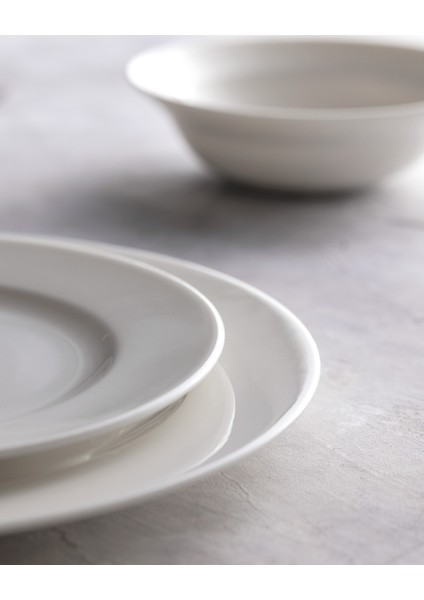 Galena 6 Kişilik 24 Parça Yemek Takımı - Beyaz
