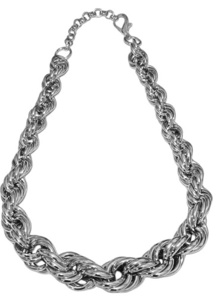 Kalın Halat Kolye Silver