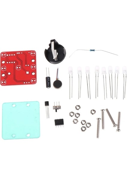 Kırmızı Ootdty Dıy Salıncak Sallayarak LED Zar Kiti Küçük Titreşim Motorlu Diy Elektronik Kitleri (Yurt Dışından) modelleri