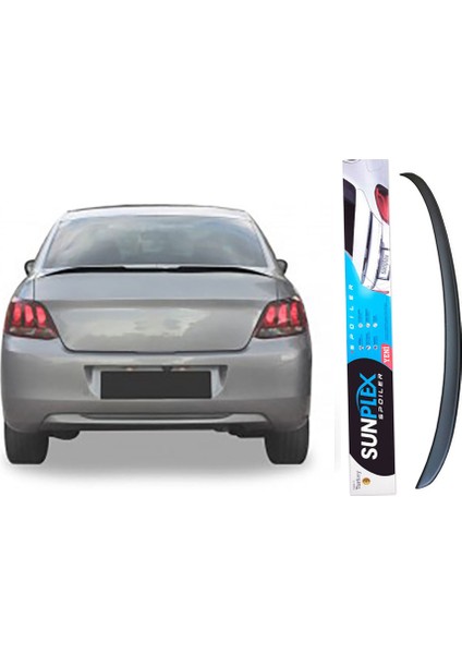 Citroen C Elysee 2012-2024 Bagaj Üstü Spoyler, Spoiler, Çıta Parlak Siyah Piano Black