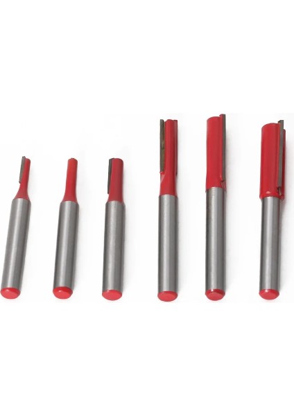 B-05 1/4 "6mm Shank Düz Bit Tungsten Karbür Tek, Çift Flüt Yönlendirici Bit Ahşap Freze Kesicisi Ahşap Sondaj Ağaç Işleme Araçları (Yurt Dışından) indirimleri