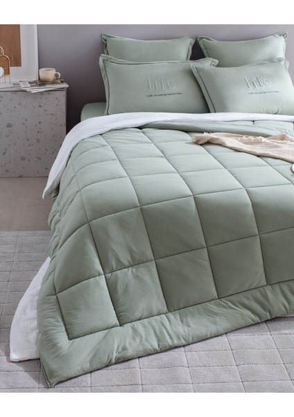 Bobigny King Size Supersoft Comforter Set - Mint Yeşili modelleri