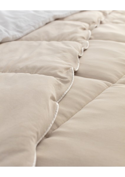 Ilus Tek Kişilik Bambu Comforter Set - Bej fırsatları