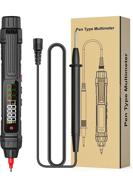 T-02A Test Kalemi Dijital Multimetre Kalem Tipi Metre Temassız Otomatik Zeka Ac Dc Gerilim Dedektörü Kalem Direnci Ncv Multimetro Test Cihazı (Yurt Dışından)