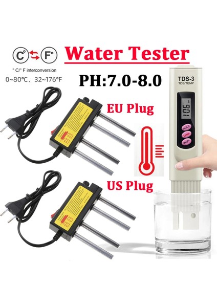 Ab Fişi Uzaktan Tds Metre Dijital Elektroliz Test Cihazı Su Arıtma Monitörü Elektroliz Su Makinesi Enstrüman Yüzme Havuzu Için Ab Tak (Yurt Dışından) fiyatları