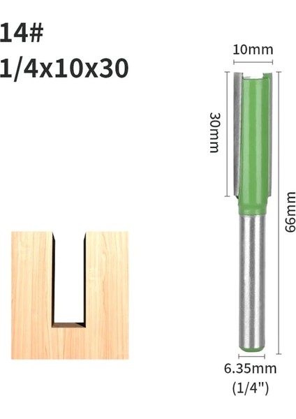 6.35X10X30 Yusun Düz Bit Yönlendirici Bit Karbür Kesiciler Ağaç Işleme Freze Kesicisi Ahşap Bit Yüz Değirmeni Ahşap Kesiciler End Mill (Yurt Dışından)