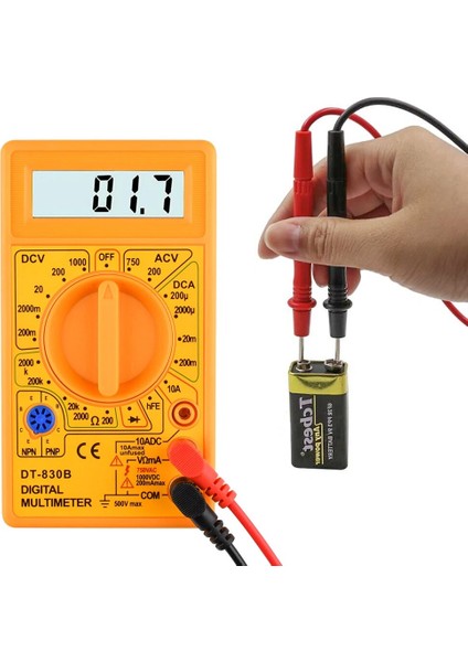 Multimetre Test Kalemi DT830B LCD Dijital Multimetre Ac/dc 750/1000 V Voltmetre Ampermetre Ohm Test Cihazı Yüksek Güvenlik El Metre Dijital Multimetre (Yurt Dışından) fiyatları