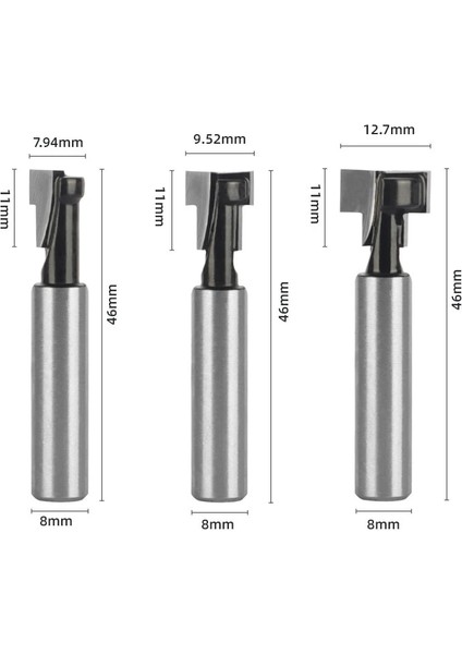 9 1/4 "6mm 6.35 mm 8mm Shank T Yuvası Kesici Yönlendirici Bit Seti Altıgen Cıvata Anahtar Delik Uçları T Planya Freze Kesici Ahşap Ağaç Işleme Için (Yurt Dışından) fırsatları