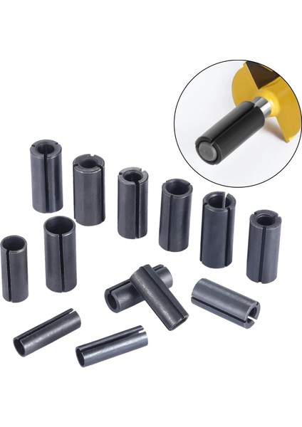 12.7 Ila 8mm 1 Adet 6 6.35 8 10 12 12.7mm Yönlendirici Bit Adaptörü Pens Cnc Freze Kesicisi Hassas Chuck End Mill Adaptörü Takım Tezgahı Tutucu (Yurt Dışından)