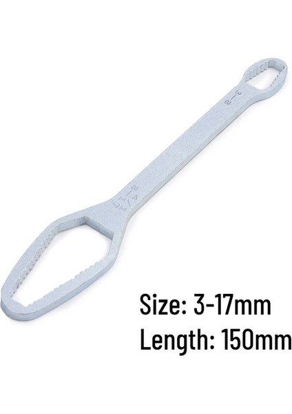 150 cm Gümüş 8-22MM Evrensel Torx Anahtarı Ayarlanabilir Çift Kafa Anahtar Vida Somun Anahtarı Mini Cırcır Anahtarı Motosiklet Araba Tamir El Aletleri (Yurt Dışından)