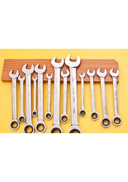 11MM --- Tek Cırcır Metrik Anahtarlar Açık Uçlu Halka Anahtarı El Aletleri Araba Tamiri Için Çok Set (Yurt Dışından)