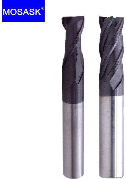 3X4X50L 2F45C Mosask 1 Adet 4 Flüt HRC65 HRC55 HRC45 2 Flüt Tungsten Çelik Cnc Kesme Aletleri Alaşım Karbür Freze (Yurt Dışından) fırsatları