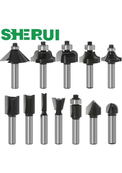 NO11 1 Adet 8mm Shank Ahşap Freze Ucu Düz Uç Freze Düzeltici Temizleme Gömme Trim Köşe Yuvarlak Koy Kutusu Uçları Araçları Freze Kesici (Yurt Dışından)