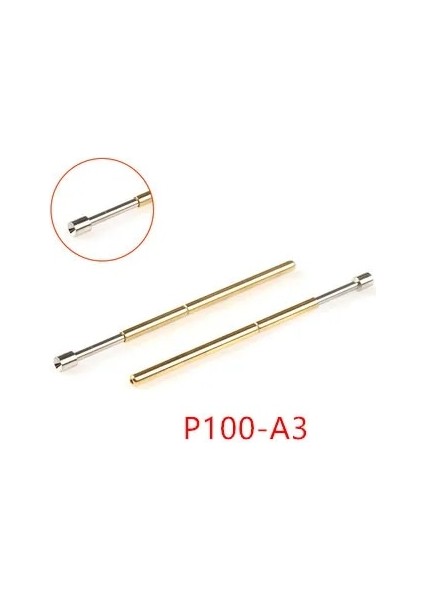 P100-A3 20 Adet/torba Yay Testi Pimi P100-A2 A3 B1 E2 E3 H2 H3 H4 H5 J1 Q1 Q2 T2 Lm2 LM3DIŞ Çap 1.36MM Uzunluk 33.5mm Pcb Probu (Yurt Dışından)