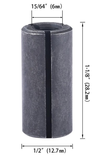 12.7 Ila 6mm 1 Adet 6 6.35 8 10 12 12.7mm Yönlendirici Bit Adaptörü Pens Cnc Freze Kesicisi Hassas Chuck End Mill Adaptörü Takım Tezgahı Tutucu (Yurt Dışından)