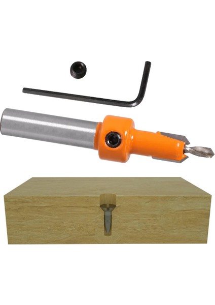 3.2MMX10 8mm Shank Hss Ağaç Işleme Havşa Yönlendirici Bit Seti Vida Extractor Remon Yıkım Ahşap Freze Kesici (Yurt Dışından)
