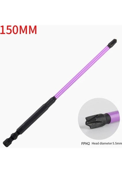 150MM Fph2 65/110/150MM Özel Manyetizma Oluklu Çapraz Tornavida Bit Somun Sürücüleri Fph1 Fph2 Fph3 Somun Anahtarı Soket Anahtarı Elektrikli El Aletleri (Yurt Dışından)