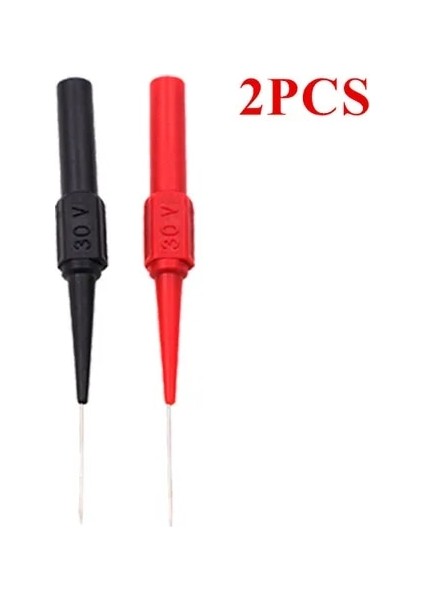 2 Adet 2-12 Adet Multimetre Test Uçları Multimetre Probları Kafa Yalıtım Delme Iğnesi Tahribatsız Test Cihazı Pin 30 V Teşhis Aracı (Yurt Dışından)