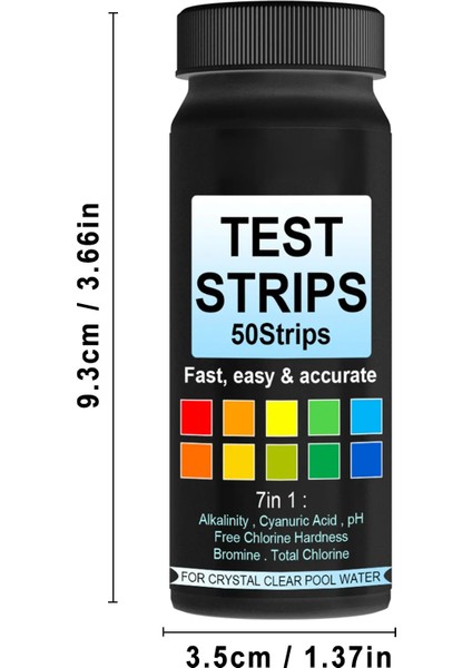 50 Adet 7 In 1 Su Test Kağıdı Tam Ph Kh Gh No2 No3 Brom Klor Ölçer Şeritleri Akvaryum Balık Tankı Su Testi Kağıt Şeritleri (Yurt Dışından) modelleri