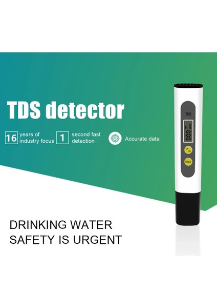 Musluk Filtresi Tds Metre Su Kalitesi Test Cihazı Otomatik Kalibrasyon 0-990PPM Yüzme Havuzları Içme Suyu Akvaryumları Için Saflık Su Sayacı (Yurt Dışından)