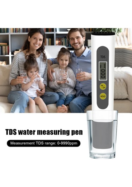 Musluk Filtresi Tds Metre Su Kalitesi Test Cihazı Otomatik Kalibrasyon 0-990PPM Yüzme Havuzları Içme Suyu Akvaryumları Için Saflık Su Sayacı (Yurt Dışından)
