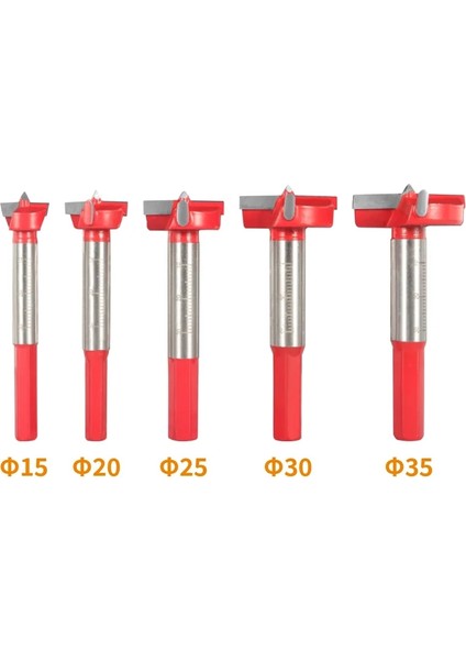 15MM Altıgen Yusun 5 Adet D15MM-35MM Menteşe Sıkma Uçları Yönlendirici Bit Ağaç Işleme Freze Kesicisi Ahşap Bit Yüz Değirmeni Karbür Kesici Uç Değirmeni (Yurt Dışından)