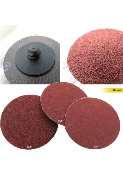 P240 10 Adet 2 Inç Cila Ped Plakası Yuvarlak Kumlu Kağıt 2 3 Inç Diskler Aşındırıcı Zımpara Kağıdı Disk Zımpara Kağıdı Parlatma Kullanışlı ve Hızlı Kit (Yurt Dışından)