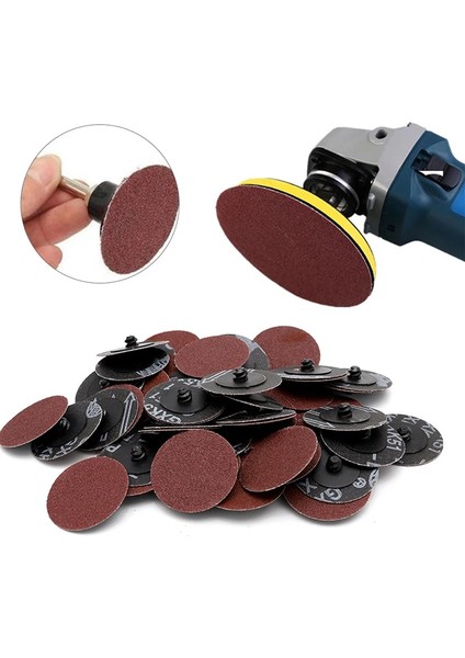 P240 10 Adet 2 Inç Cila Ped Plakası Yuvarlak Kumlu Kağıt 2 3 Inç Diskler Aşındırıcı Zımpara Kağıdı Disk Zımpara Kağıdı Parlatma Kullanışlı ve Hızlı Kit (Yurt Dışından)