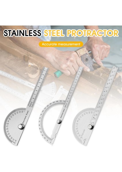 14 cm 180 Derece Iletki Paslanmaz Çelik Açı Bulucu Ayarlanabilir Sızdırmazlık Gonyometresi Düz Cetvel ile Ağaç Işleme Ölçü Aracı (Yurt Dışından) fiyatları