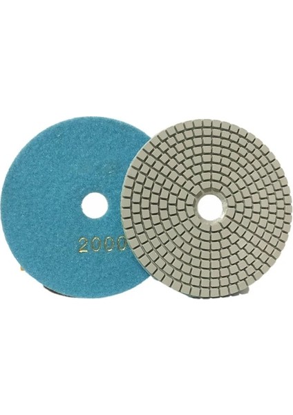 2000 Irmik 5 "125MM Kuru/ıslak Elmas Parlatma Pedleri Granit Mermer Taş Için Keskin Esnek Taşlama Diskleri 30/100/150/300/500/800/1000 Irmik (Yurt Dışından)