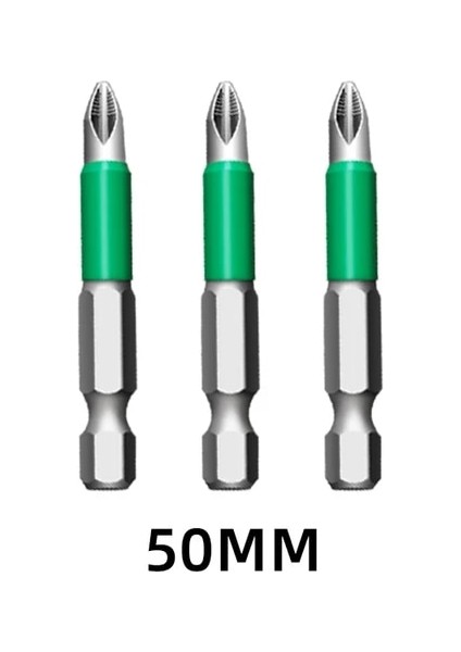 50MM 3 Adet 3/5/10 Adet 50MM Ph2 Çapraz Bit Matkap Kafası Tornavida Uçları El Aletleri Kaymaz Elektrikli Hex Shank Manyetik Tornavida Matkap Ucu (Yurt Dışından)