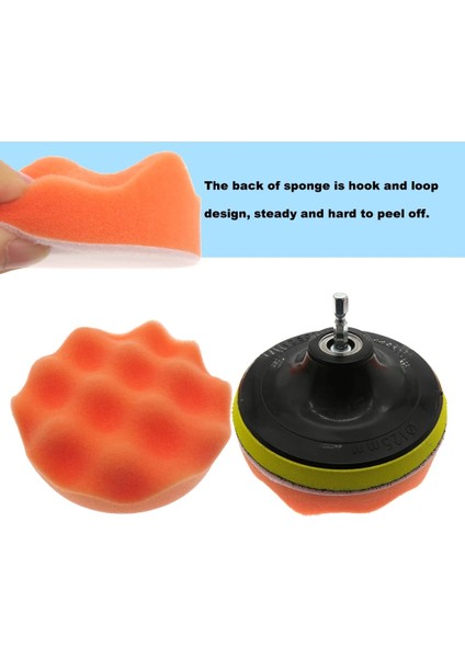 2 Inç Dalga 10 Adet Parlatma Pedleri - 2''3''4''5'' Parlatma Pedleri Sünger Ağda Pedi Seti Araba Parlatıcı Için Temizleme Aracı, Dalga Düz Turuncu Buff Pedleri (Yurt Dışından) modelleri
