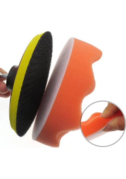 2 Inç Dalga 10 Adet Parlatma Pedleri - 2''3''4''5'' Parlatma Pedleri Sünger Ağda Pedi Seti Araba Parlatıcı Için Temizleme Aracı, Dalga Düz Turuncu Buff Pedleri (Yurt Dışından) indirimleri