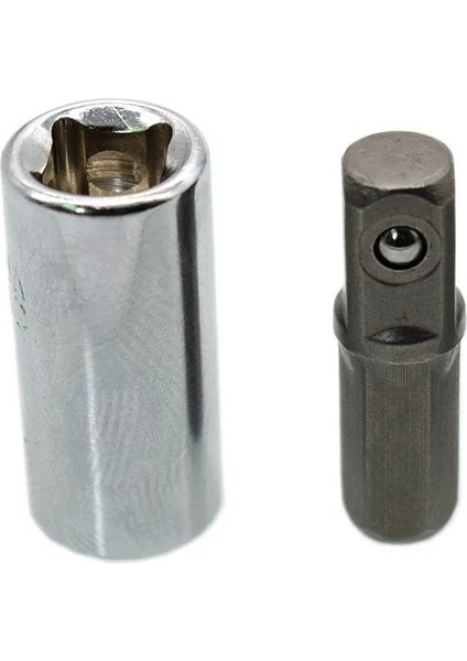 1/4 "kare Sürücü 1/4" Hex Shank Darbe Soket + 1/4 Matkap Soket Adaptör Tutucu Darbe Soketi Dönüşüm Adaptör Aracı (Yurt Dışından)