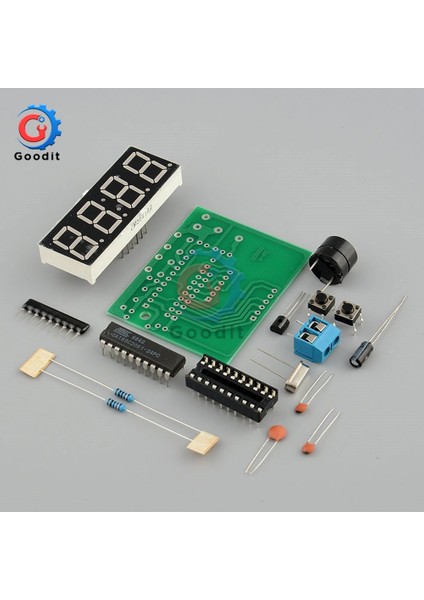 0.56 Inç Yeşil 0.56 ''4 Bit Dijital Tüp Elektronik Saat Dıy Kiti Saat Elektronik Üretim Kiti Zaman Çipi AT89C2051 Fr-4 Pcb Elektronik Için (Yurt Dışından) fırsatları